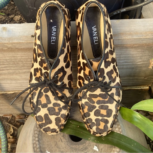 VANELI CALF HAIR ANIMAL PRINT DRIVING SHOE SUZE 9M - Picture 3 of 12